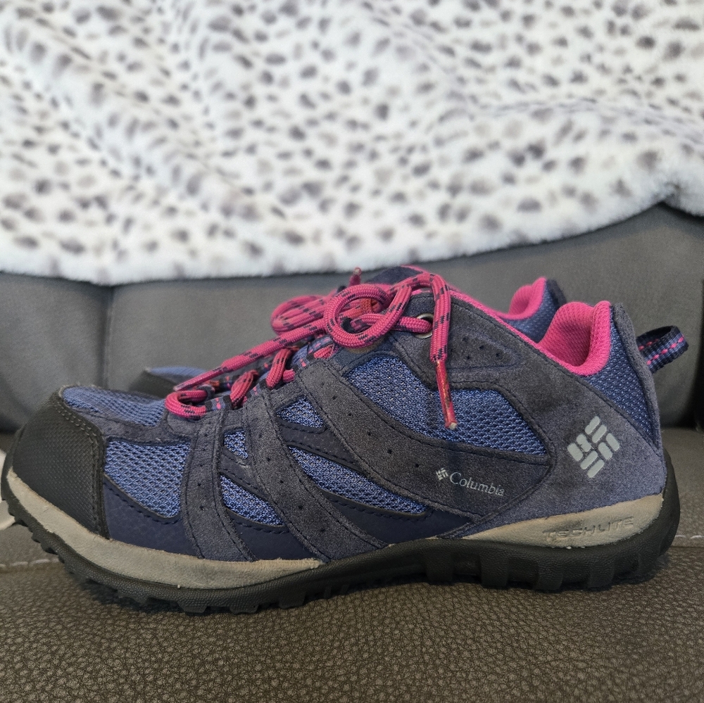 Columbia Blue and Pink Hiking Shoes